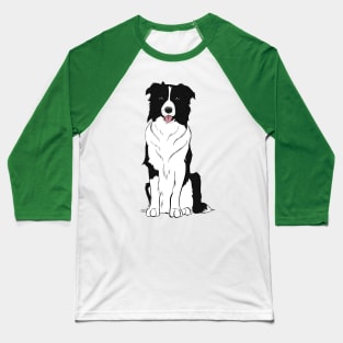 Cute Border Collie Baseball T-Shirt